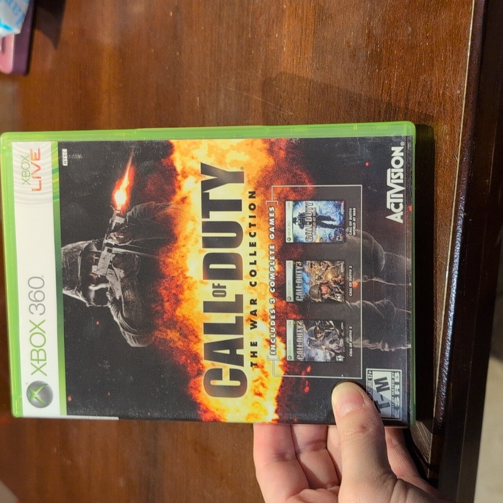Call of Duty: The War Collection for Xbox 360 - Green Case 3 discs booklet case